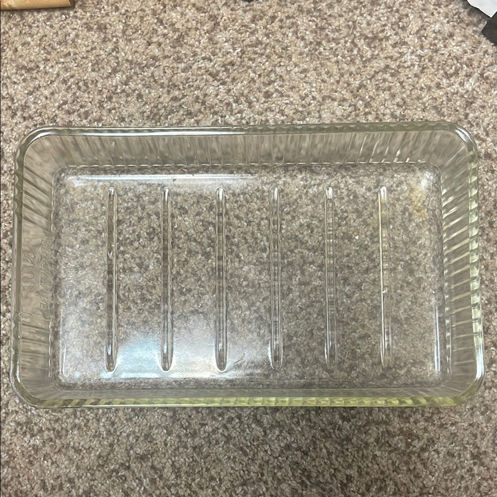 Vintage Frigidaire Logo Glass Cold Storage Meat Tray Refrigerator Plate - Picture 3 of 8
